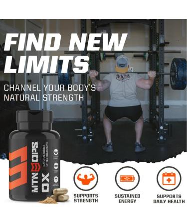 MTN OPS Ox Testosterone Booster - Powerful Men's Supplement with Tribulus Terrestris & Maca Root | 30 Servings - Boost Energy & Vitality - Buy Online on GoSupps.com