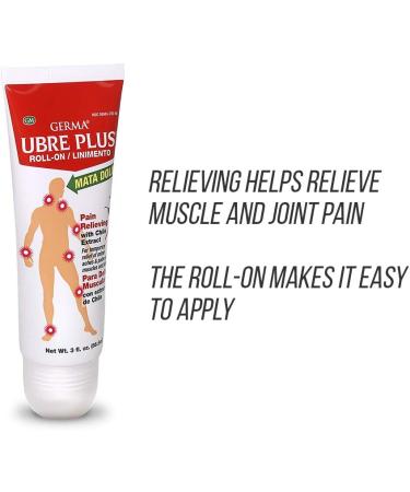 Germa Udder Plus Roll-On - Natural Pain Relief for Sprains Bursitis Tendinitis & Arthritis - 3oz Bottle | International Shipping Available - Buy Online on GoSupps.com