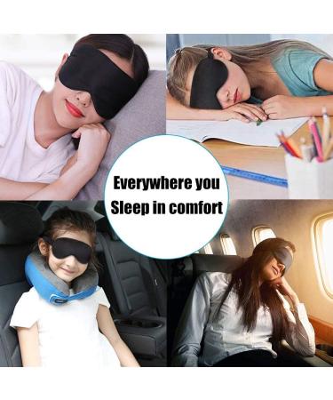 Silk Sleep Eye Mask - Adjustable Strap, Light Blocking for Men and Women - Perfect for Travel, Shift Work (Black) - Buy Online on GoSupps.com