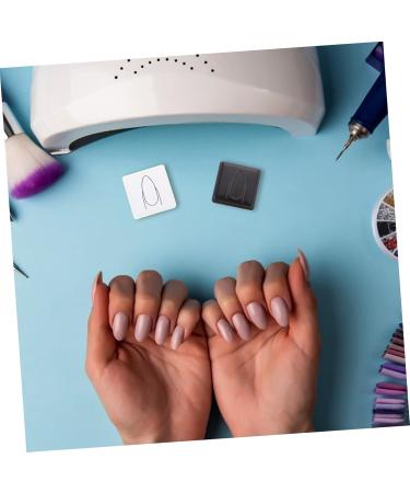 DOITOOL Nail Practice Stamp Manicure Stamper Practice Stamper Nail Art Painting Stamper Manicure Art Stamper Tool Manicure Practice Tool Nail Art Supply Compact Stamper Plastic Mold White 3.6x3.6cm White - Buy Online on GoSupps.com