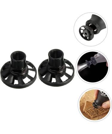 FOYTOKI 2pcs Electric Grinding Chuck Manual Dust Blower Grinding Cleaning Fan Accessory Plastic Black - Buy Online on GoSupps.com