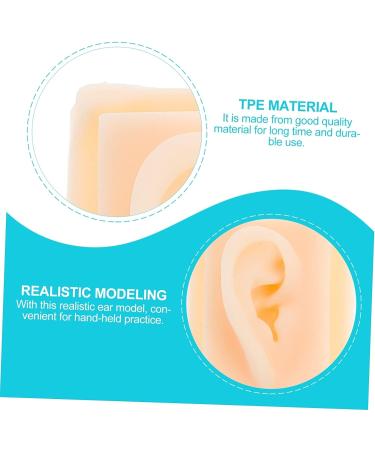 Plafope 1 Pair Soft Silicone Human Ear Earrings for Models - Flexible and Realistic Simulation for Hearing Aid Practice and Teaching - Buy Online on GoSupps.com