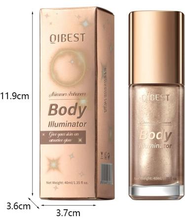 Silver Body Luminizer Shimmer Oil Liquid Highlighter - All In One Makeup for Face & Body Glow - Waterproof & Moisturizing - 1 count - Buy Online on GoSupps.com