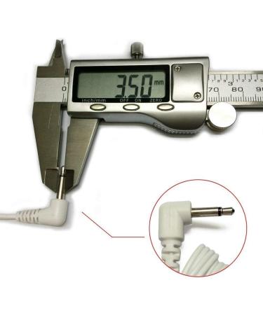 Vogueing Tool 1 Pair 120CM Tens Electrode Lead Wires | Jack 3.5mm Plug 2.0mm Pin | White - Buy Online on GoSupps.com