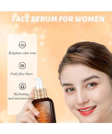 Trendyfave Peptides Serum Hexapeptide Face Serum Brightening Serum Moisturiser Face Anti Aging Peptide Hydrating Serum Repairs Skin Serums Skincare Reduce Fine Lines And Wrinkles - Buy Online on GoSupps.com