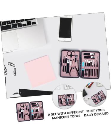 Ipetboom 1 Nail Set Nail Grooming Kit Nail Tools for Nail Art Nail Scraper Nail Stamping Polish Thick Nail Trimmer Nail Kits Cuticle Stainless Steel Pink Spatula Cosmetic - Buy Online on GoSupps.com