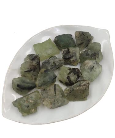 Room Decoration Natural Crystal Rough 100g Bulk Natural Kiwi Jasper Raw Stones Rough Quartz Crystal Specimen Home Room Decor 20-40mm (Color : Prehnite Size : 100g) 100g Prehnite