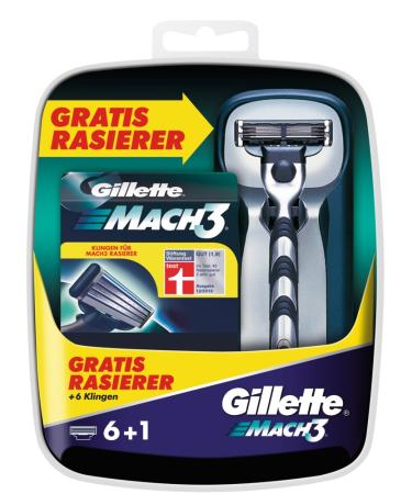 Gillette MACH3 6 blades with free razor