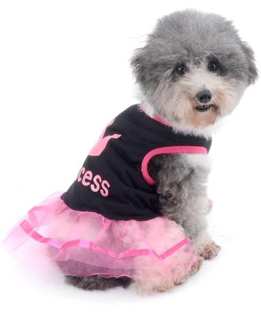 Ranphy Rock Pink & White Princess Dress for Little Dogs & Cats - Chihuahua Clothing XS Puppy Shirt Summer Dress - Buy Online on GoSupps.com