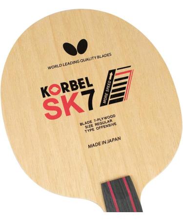 Professional Butterfly Korbel SK7 Table Tennis Blade - Made in Japan - 7-Ply All-Wood - AN, FL, ST Handle Styles - Buy Online on GoSupps.com