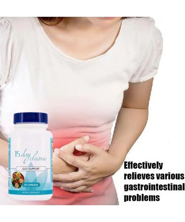 15 Day Gut Cleanse & Colon Support | Restore Gut Health Naturally for Men & Women (2 Boxes) - Buy Online on GoSupps.com