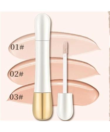 Happyhours 2 in 1 Foundation + Wrinkle Concealer with Integrated Brush Happyhours Concealer Waterproof Concealer for Face (Color : 03#Natural Color) - Buy Online on GoSupps.com