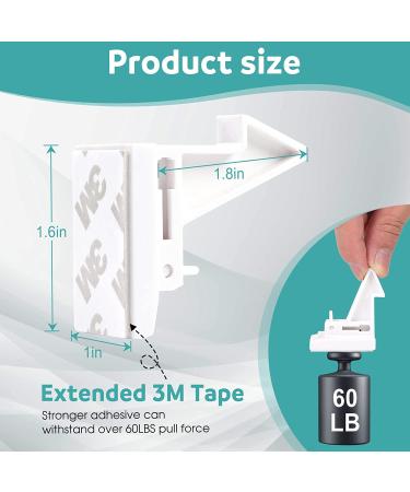 Baby Proofing Drawer Locks  12Pcs Child Safety Locks  Slider Unlock Drawers Locks-Adhesive Or Drilling Installation - Buy Online on GoSupps.com