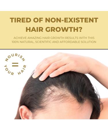 Hair Growth Oil (50ml) | Stimulating 100% Natural Unisex Hair Thickening Oil | Targets Hair Loss Nourishes Scalp & Boosts Growth | With Rosemary Oil Biotin Argan Oil Castor Oil & Coconut Oil - Buy Online on GoSupps.com