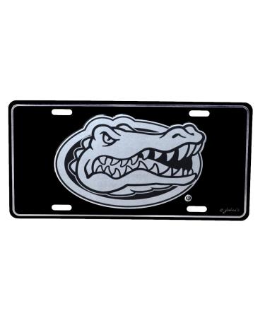TG,LLC Treasure Gurus University of Florida Gators Black Mirrored License Plate