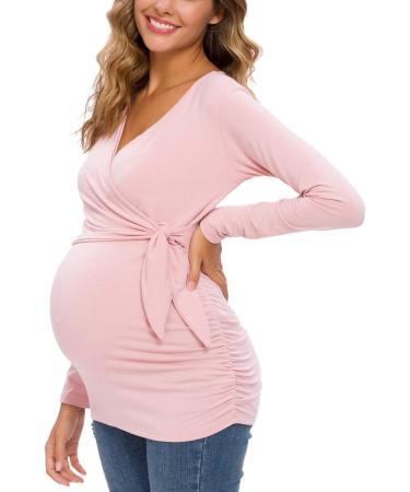 Love2Mi Maternity Breastfeeding Top | Long Sleeve V-Neck XL Dark Pink - Buy Online on GoSupps.com