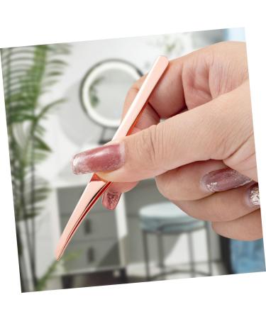 Hakidzel Eyebrow Tools Kit - 4-Piece Eyelash Application Set Rose Gold Rustproof Steel Beauty Accessories - Buy Online on GoSupps.com