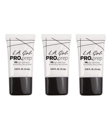 L.A. Girl High Definition Smoothing Face Primer With Vitamin E Assortment 0.5 Fl Oz (Pack of 3)