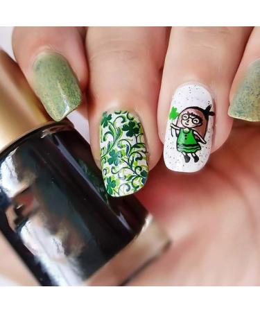 EXCEART Nail Art Stamp Set - 2pcs Patrick's Day Stamping Templates for Manicure | Metal Nail Printing Plates - Buy Online on GoSupps.com