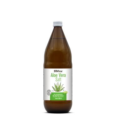 Aloe Vera ORGANIC juice plant juice to drink with vitamin C to support the immune system 1000 ml - Buy Online on GoSupps.com