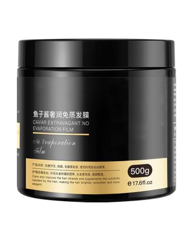 Caviar Hair Mask Repairs Dry & Frizzy Hair, 500g Large Capacity Moisturizing Hair Mask