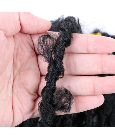 6 Pack 14 Inch Butterfly Locs Crochet Hair Extensions - Pre Looped Distressed Short Butterfly Locs in 1B (Pack of 6) - Buy Online on GoSupps.com