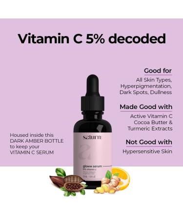 Buy Vitamin C Serum for Dry & Sensitive Skin | 5% Niacinamide & Turmeric | Chemical-Free 30ml - Day & Night Use - Buy Online on GoSupps.com