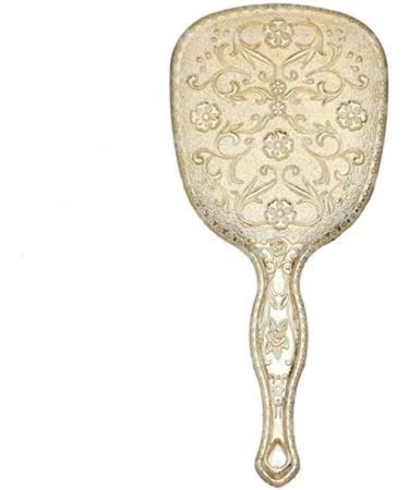Ohraina Ladies Gold Hand Mirror - Twinkle Plated Makeup Mirror for Beauty Salon & Travel - Buy Online on GoSupps.com