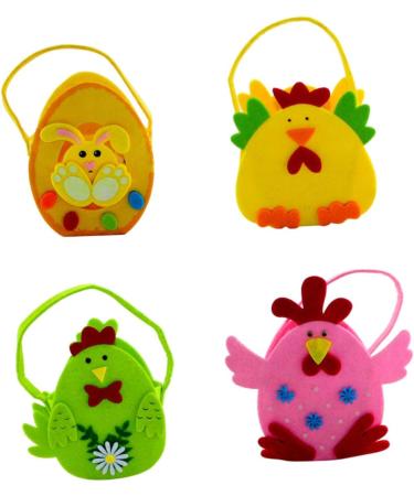 STOBAZA Animal Carrying Bucket 2pcs Candy Bags Hamper Easter Plushies Candies Easter Egg Toss Easter Candy Bag Bag Animal - Buy Online on GoSupps.com