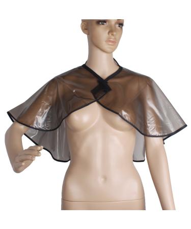 KeyZone Professional Waterproof Hair Dye Cape | Salon Hairdressing Capes for Rebonding & Hot Oil Treatments | Translucent - Buy Online on GoSupps.com