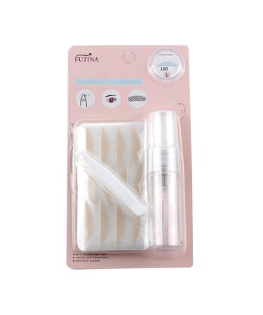 Lace Double Eyelid Sticker 120 Pairs of Seamless and Glue-Free Instant Eye Lift Tape Invisible and Breathable Eye Sticker Light and Thin Hooded Eye Long-Lasting Shape Eyelid Tape L (120 pairs)