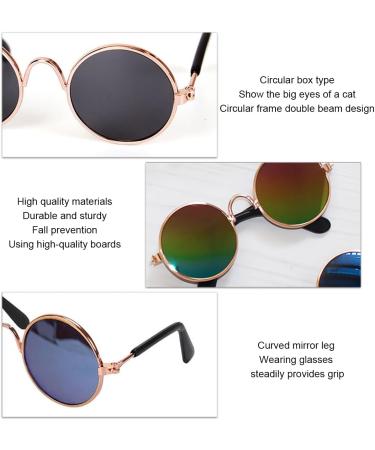 FEZF 4 Pieces Dog Glasses for Small Dogs | Stylish Sunglasses for Puppies & Kittens | Pet Eyewear - Buy Online on GoSupps.com