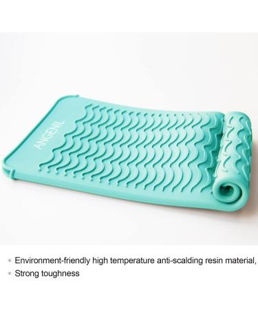 ANGENIL Heat Resistant Silicone Mat Pouch for Cordless Hair Styling Tools - Food Grade Green - Buy Online on GoSupps.com