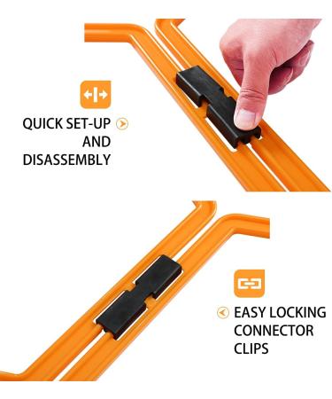 Outroad Speed Agility Training Ladder Set - 6/12/30 Rings for Footwork & Hurdles - Fitness Equipment for Home Gym - Buy Online on GoSupps.com