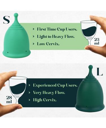 SHORDY Menstrual Cup Kit Set of 2 with Electric Steam Sterilizer - Small & Large Period Cups for Beginners - Eco-Friendly Alternative to Tampons & Pads - Buy Online on GoSupps.com