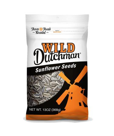 Wild Dutchman | Roasted Sunflower Seeds | Mouth Friendly Recipe for All Day Snacking | Original 13 oz (Pack of 12) 13 Ounce (Pack of 12)