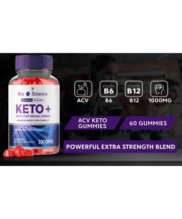 Bio Science Keto Gummies for Weight Loss - Apple Cider Vinegar Gummies with Beet Root Juice (2 Pack, 120 Count) - Buy Online on GoSupps.com