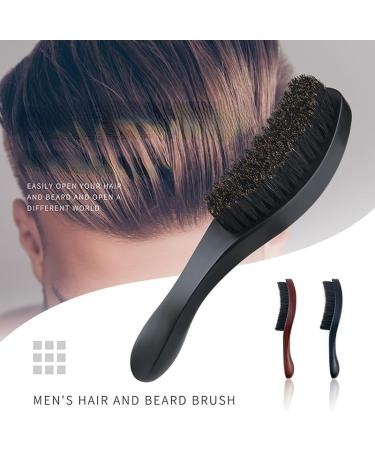 Sumoto Pig Bristle Hairbrush - Beechwood Beard & Hair Brush for Adults & Kids - Premium Black Bristle Cleaning Brush - Buy Online on GoSupps.com