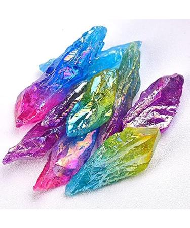 Natural Crystal Rough Natural Crystal Raw Stone Electroplate Quartz Specimens Rough Collectibles Raw Gemstone Fish Tank Aquarium Home Decor (Color : Style5 Size : 2pcs) 2pcs Style5 - Buy Online on GoSupps.com