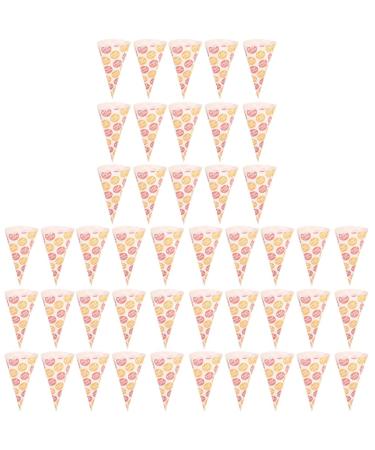 minkissy 150 Pcs Popcorn Bag Cookie Packaging Bags Gift Bags Waffle Cones Wedding Cone Bags Mini Candy Halloween Candy Bags Pink Marshmallows Pink Candy Snack Child Biscuit Paper