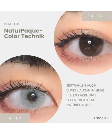 FRESHLADY MAVELLE Collision Contact Lenses - Natural Eye Color for Dark Eyes - Choose ICE Color - Buy Online on GoSupps.com