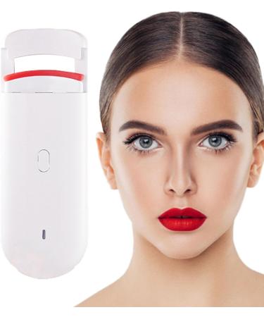 Electric Eyelash Curler - Eyelash Curler Lash Tool | Waterproof Anti-Scalding Long-Lasting Lash Tool Fast Heating Makeup Accessories for Outing Daily Use Meeting Shopping Dating White - Buy Online on GoSupps.com