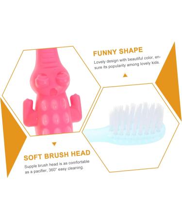 Gleavi 8th Small Crocodile Cartoon Toddler Toothbrush for Kids 2-4 Years | Fun Oral Care & Cleaning Brush - Buy Online on GoSupps.com