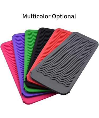 Dajidafu Heat Resistant Pad Travel Easy Storage Wave Texture Skid-proof Design Flat Iron Holder Perfect Giftfor Straightener No.1 - Buy Online on GoSupps.com