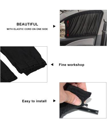 2Pcs Car Side Window Sunshades - Adjustable Privacy Curtains for UV Rays Block, Breastfeeding, Sleeping, Changing, Camping - Buy Online on GoSupps.com