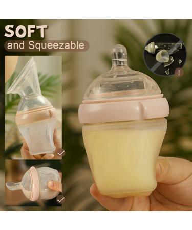 Haakaa Gen.3 Silicone Anti-Colic Baby Bottle with Slow Flow Nipple - 5.4oz/160ml Peach - Buy Online on GoSupps.com