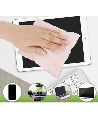 100Pcs Microfiber Cleaning Cloths - Thick Eyeglasses Lens Cloths (13x13cm) in Multiple Colors - Ultimate Eyewear Care - Buy Online on GoSupps.com