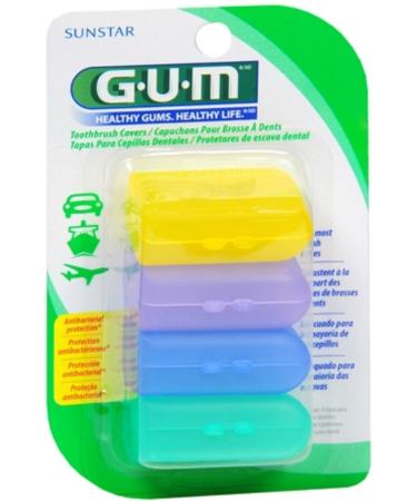 GUM Toothbrush Covers 4 Each (Pack of 12)