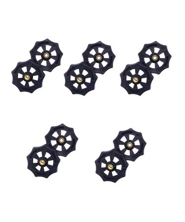 Oyrcvweuy 10pieces Knurled Copper Nuts Heat Bed Platform Leveling Parts for 3D Printer Platform Screw Calibration Leveling Nut