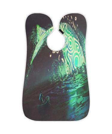 Big Fish Beard Bib Hair Catcher for Men | Non-Stick Shaving Trimmer Cape with Suction Hooks | Perfect Birthday Gift for Fathers & Husbands - Buy Online on GoSupps.com